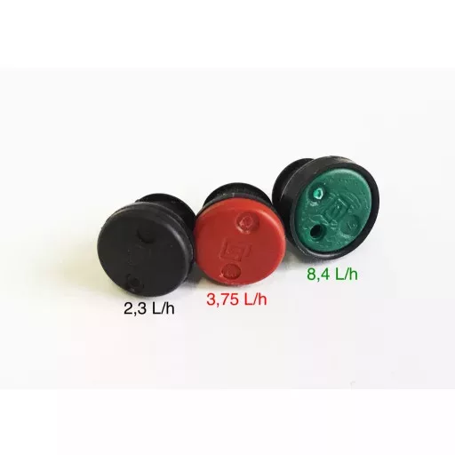 Katif gomba - 3,75 l/h (piros), nyomáskomp., öntisztító 0,8-3,0bar