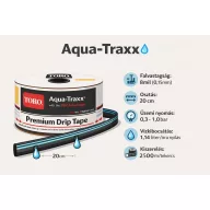   Aqua-Traxx csepegtető szalag 8mil (0,2mm) - 20cm-es osztással