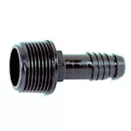Csatlakozó fejbekötő bordás 16x1/2" KM