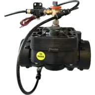   Szelep 3 utas elektro-hidralikus 2" BM D50 polipropilén test 24V szolenoid