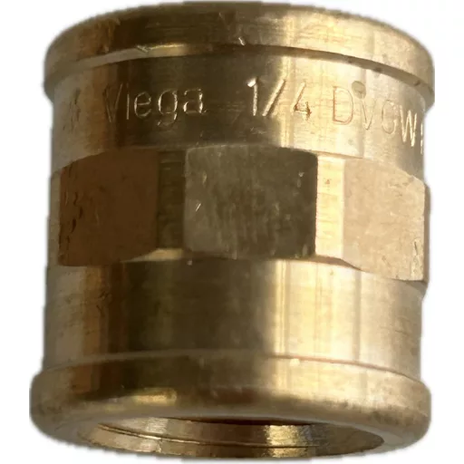 Karmantyú réz 1/4"x1/4" BB nyomásmérő órához és szűrőhöz